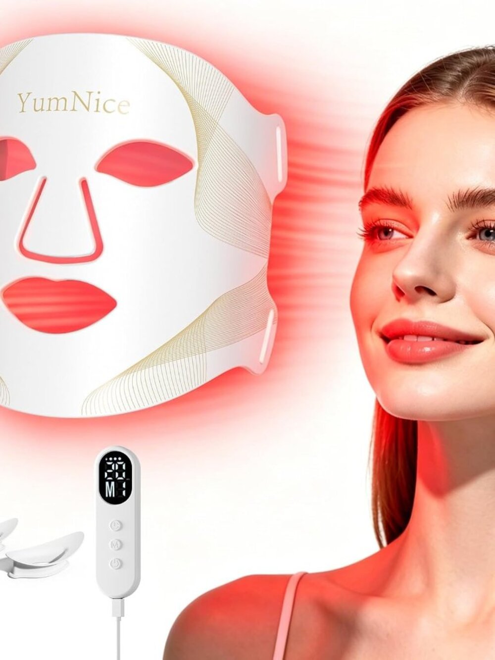 New in box for Face, 8 Light Modes & 850NM Infrared LED Face Mask with 288 LEDs